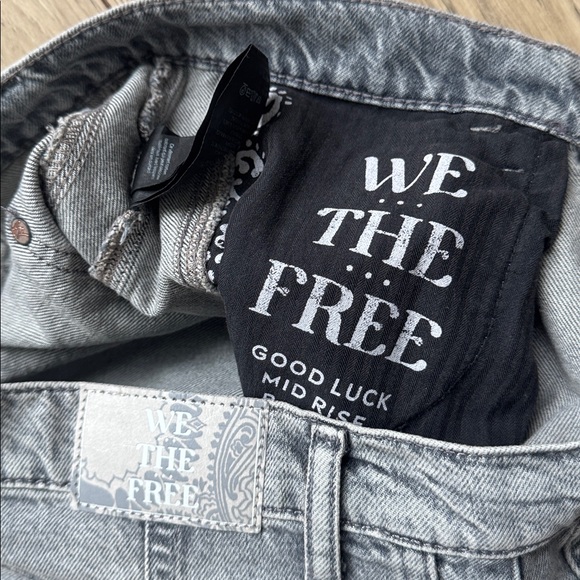 We The Free Wide Leg Relaxed Fit Gray Jeans Women’s Size 30 - Picture 11 of 14